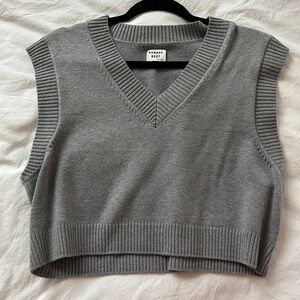 Sunday Best Gray Knit Vest